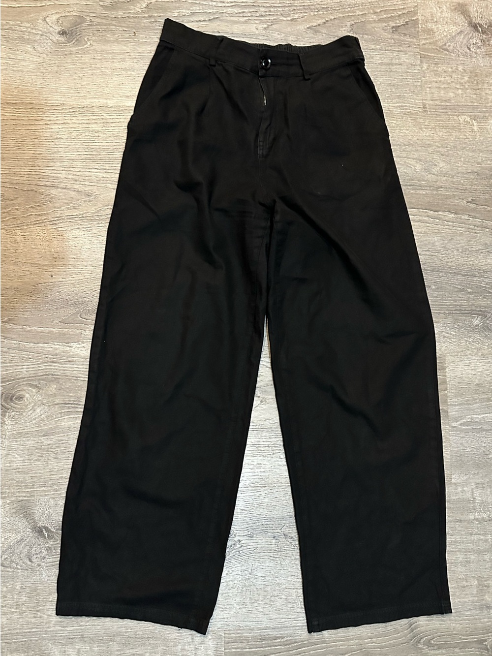 Kendall + Kylie Black Wide Leg Trousers High Rise Dress Pants Size M